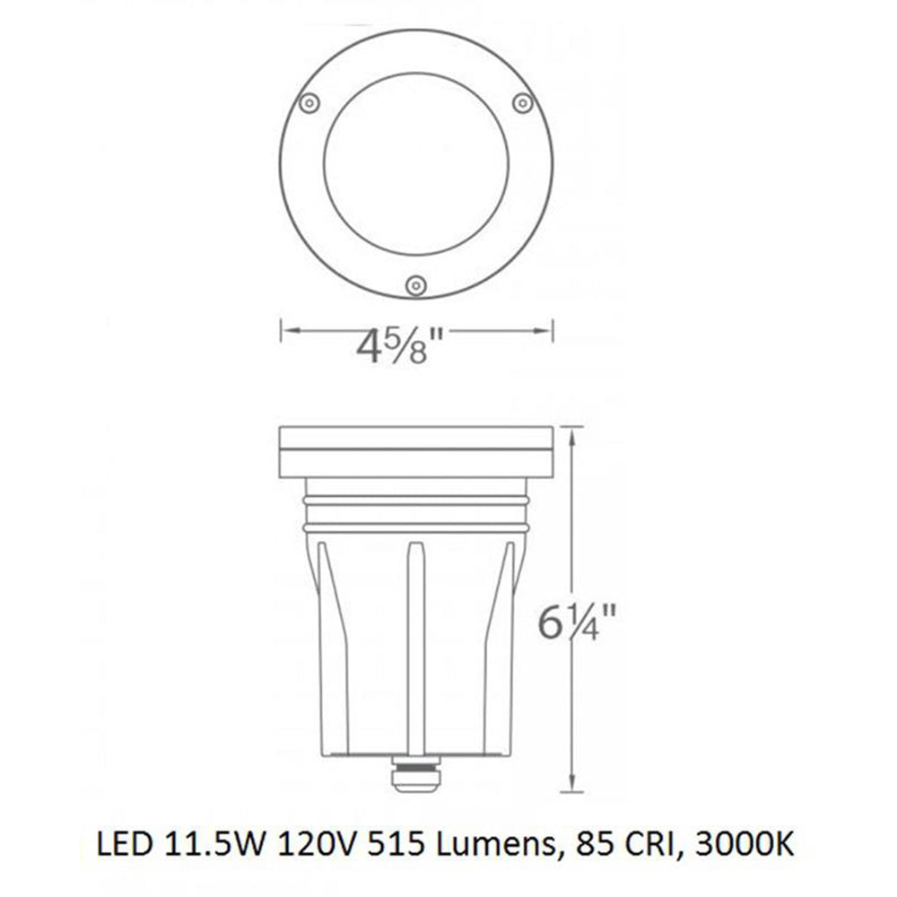 120V Outdoor Inground Well Light