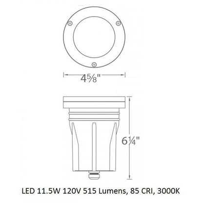 120V Outdoor Inground Well Light